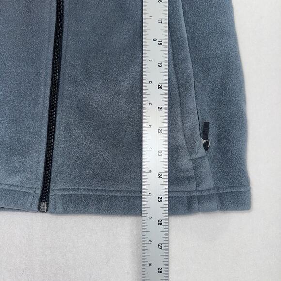 Columbia Sportswear Boys Full Zip Fleece Jacket Size XL Gray Blue Softshell Coat - Picture 9 of 12